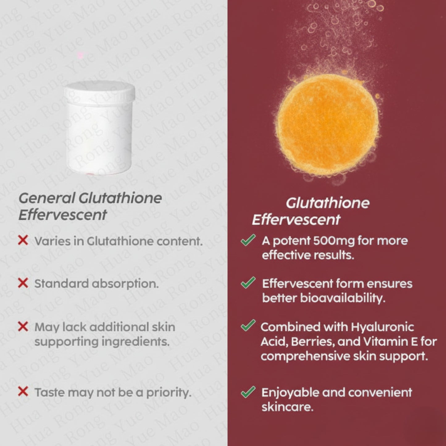 SANSA L-Glutathione Effervescent
Tablets - Skin Whitening,
Brightening & Daily Glow Drink (Orange Flavour)